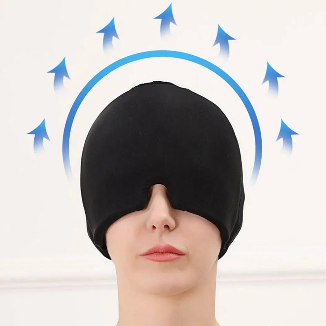 Touca de Gel Terapêutica para Alívio de Dores de Cabeça