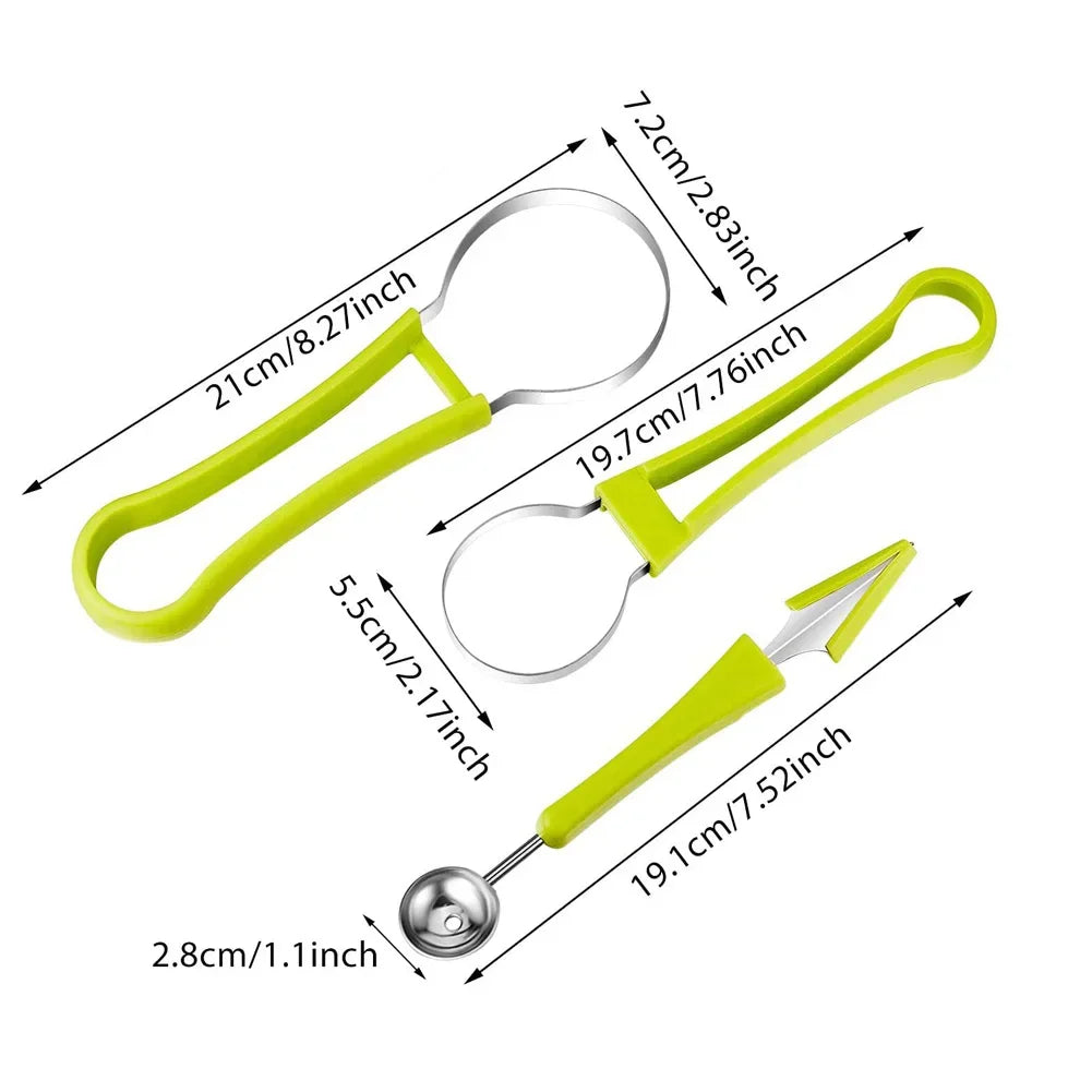 Cortador de frutas personalizados, 4 em 1