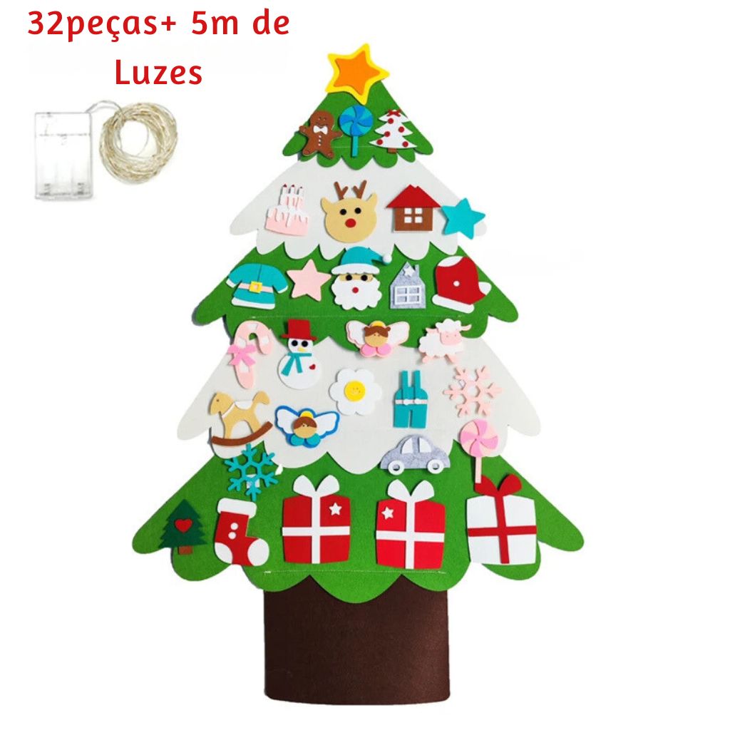 Árvore de Natal em Feltro, Montessori