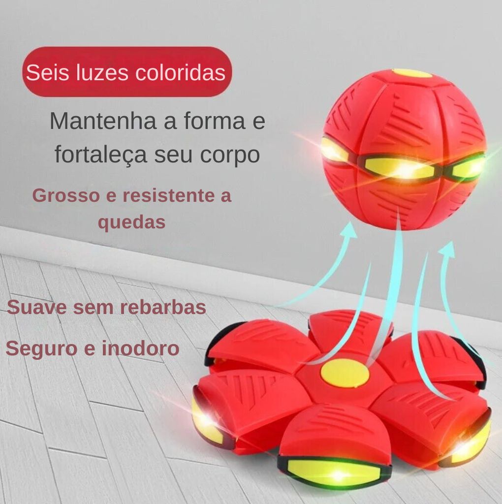 Bola Mágica e Disco Voador, com luzes