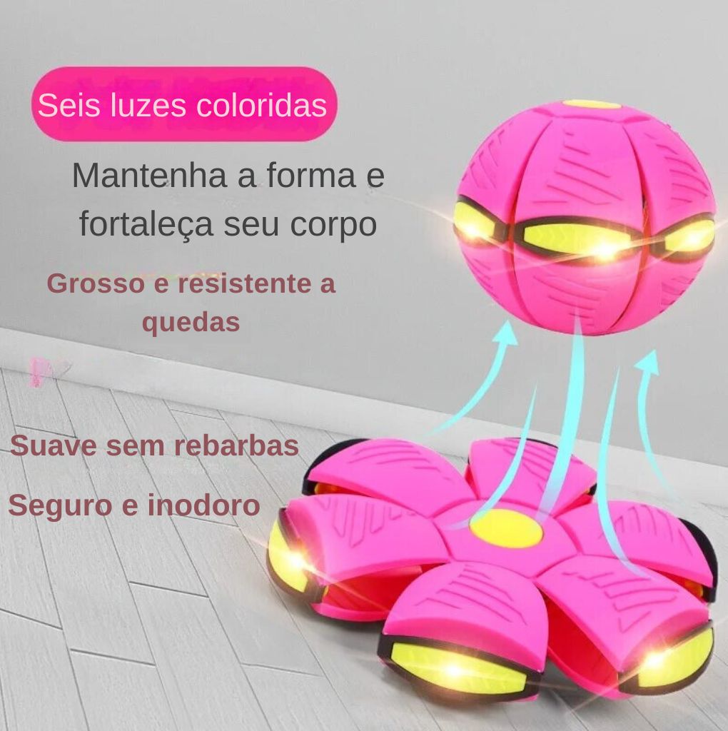 Bola Mágica e Disco Voador, com luzes