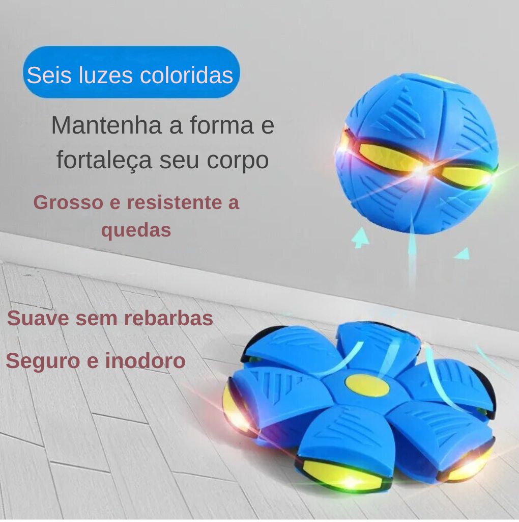 Bola Mágica e Disco Voador, com luzes