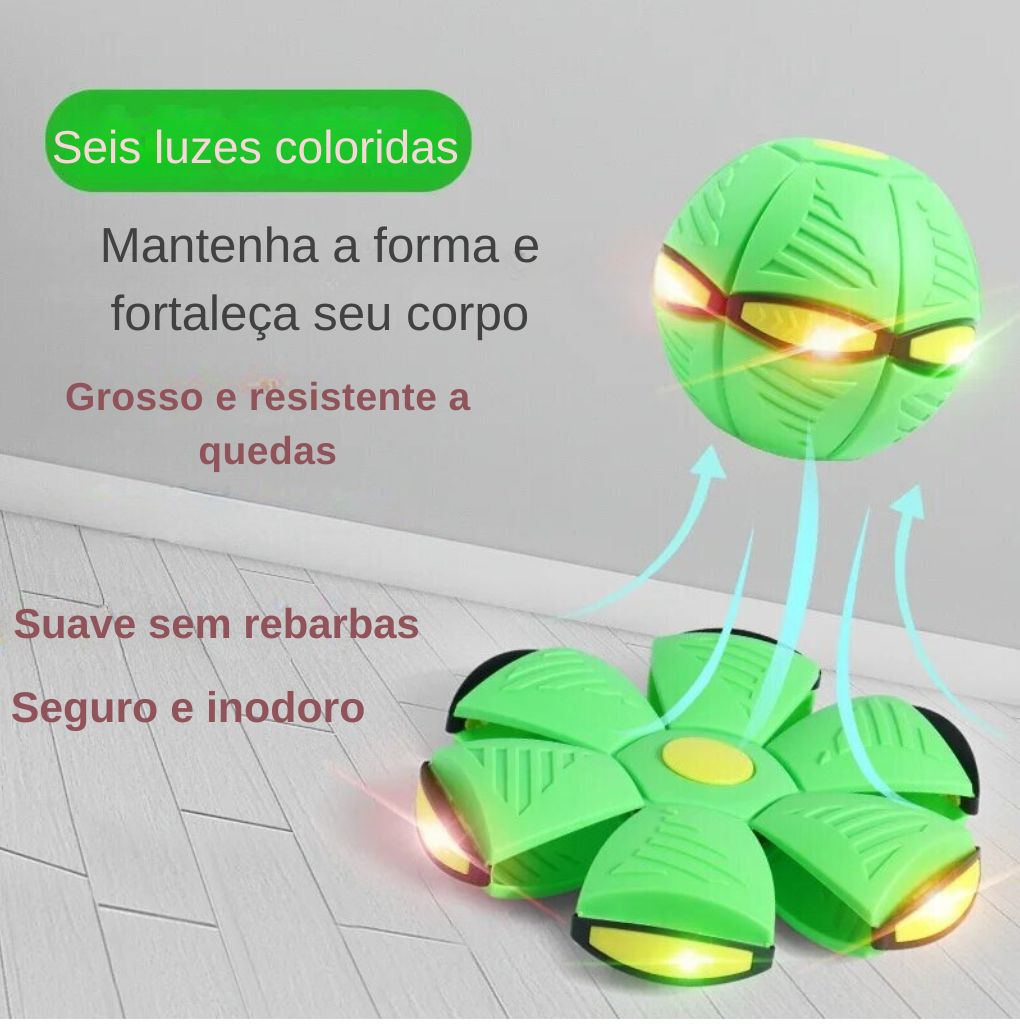 Bola Mágica e Disco Voador, com luzes