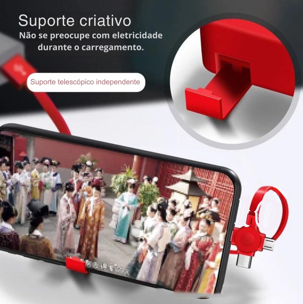 Cabo de carregamento, 3 em 1