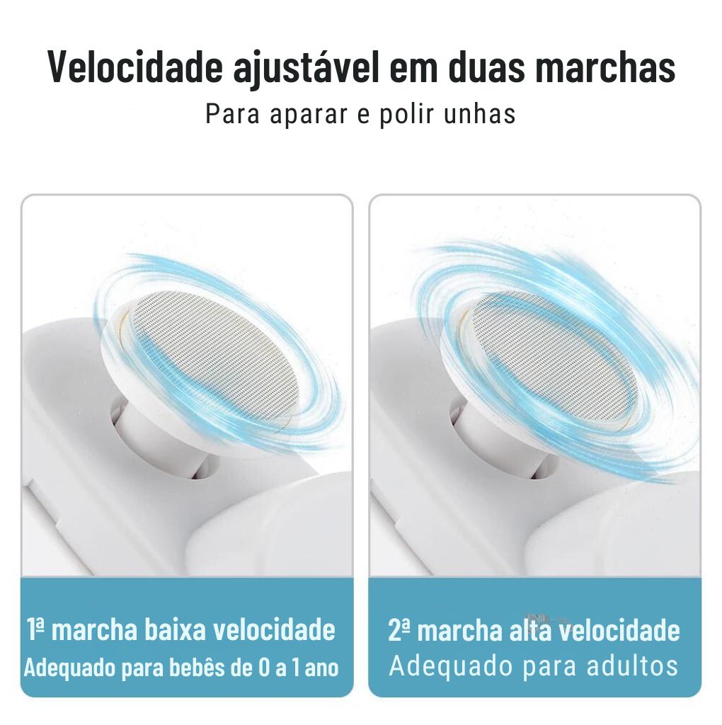 Corta Unhas Elétrico, com lixa e polimento