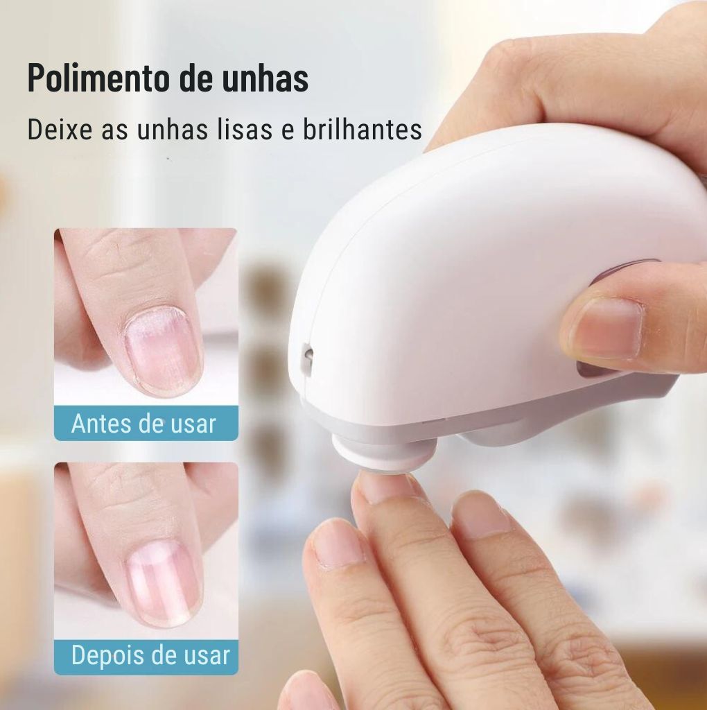 Corta Unhas Elétrico, com lixa e polimento