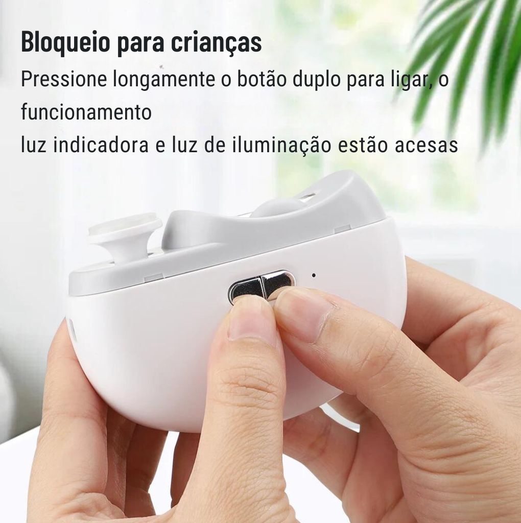 Corta Unhas Elétrico, com lixa e polimento