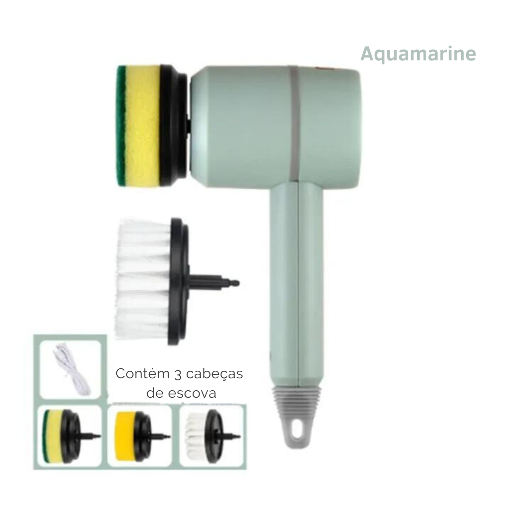 Esponja de Loiça Elétrica, 3 em 1