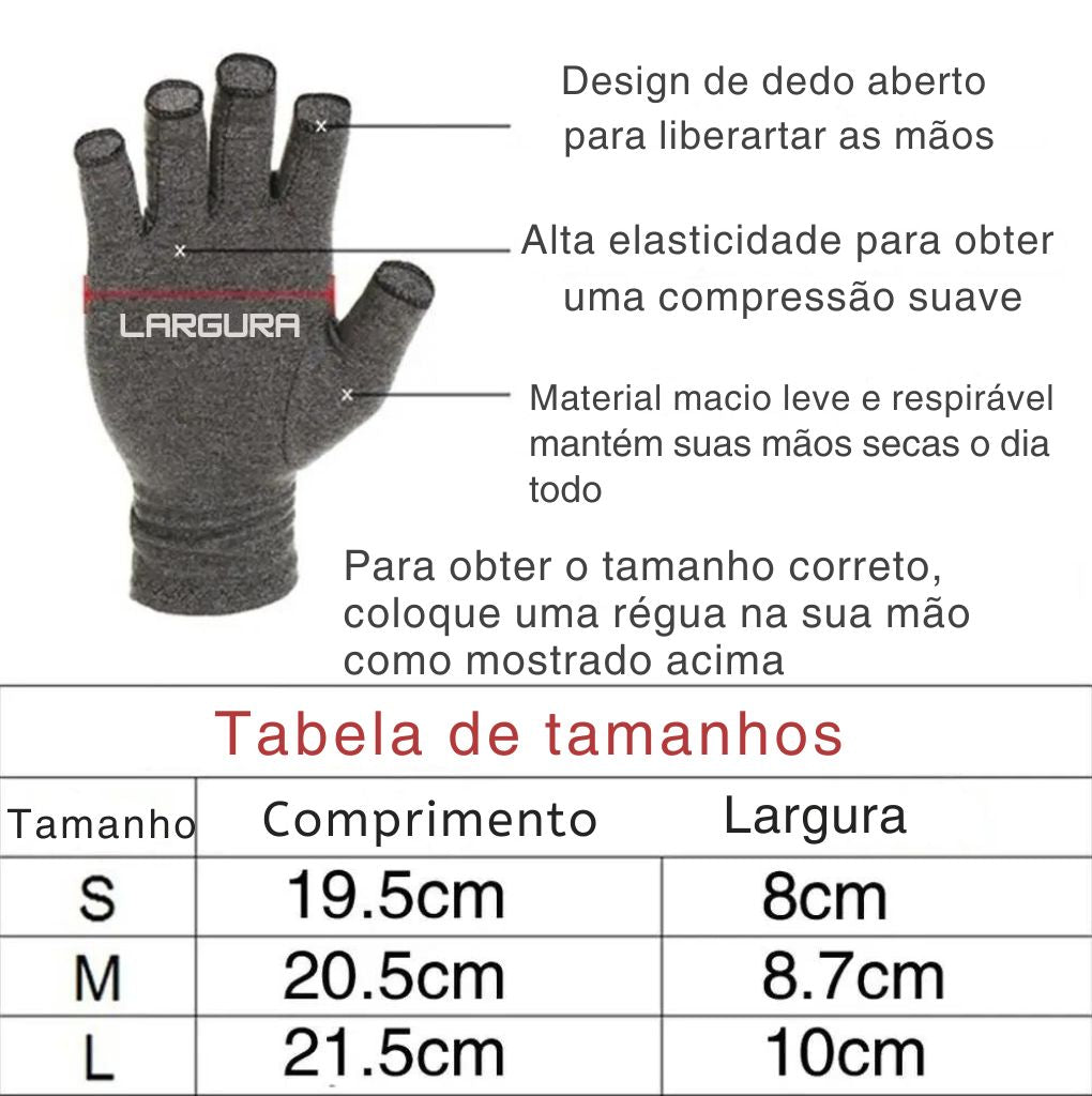 Luvas de compressão Premium, para artrite
