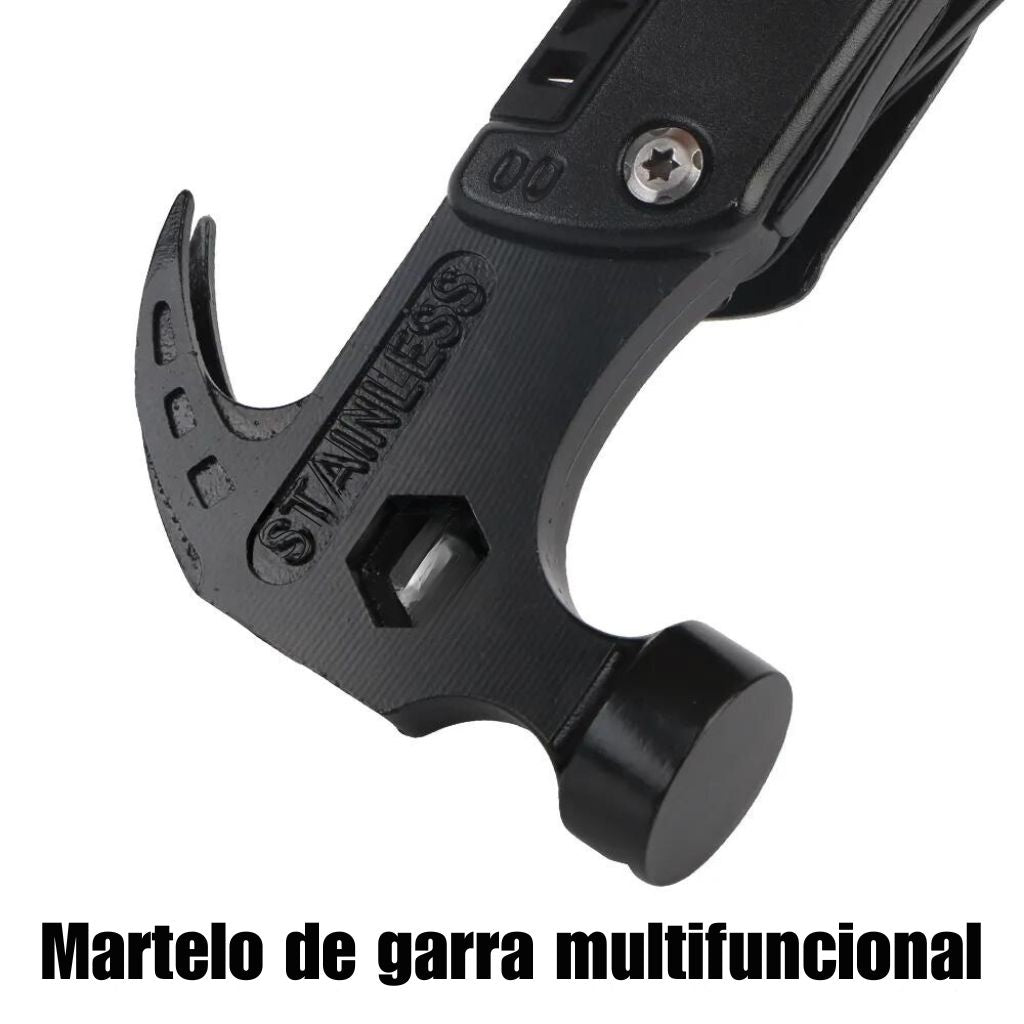 Martelo Multifunções: O Único Martelo que Você Precisará. Em Aço inoxidável.