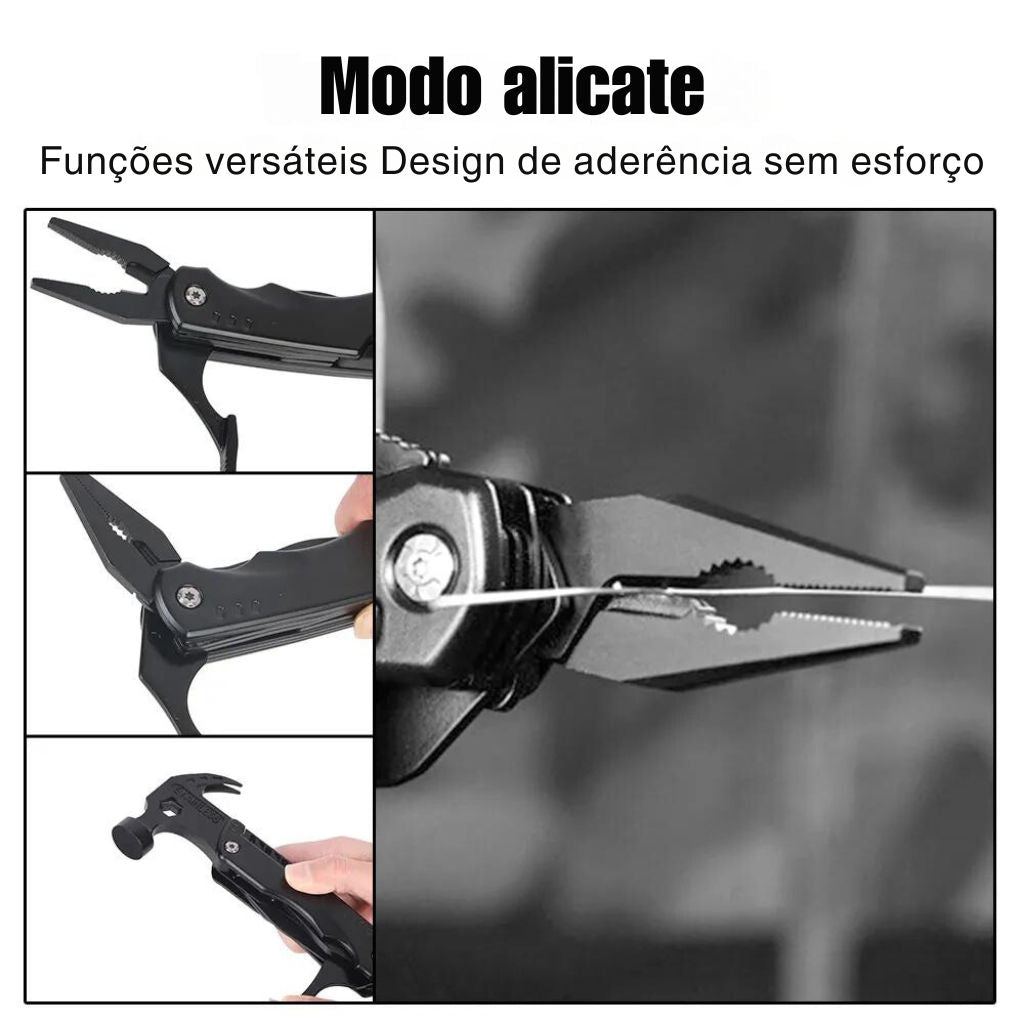 Martelo Multifunções: O Único Martelo que Você Precisará. Em Aço inoxidável.