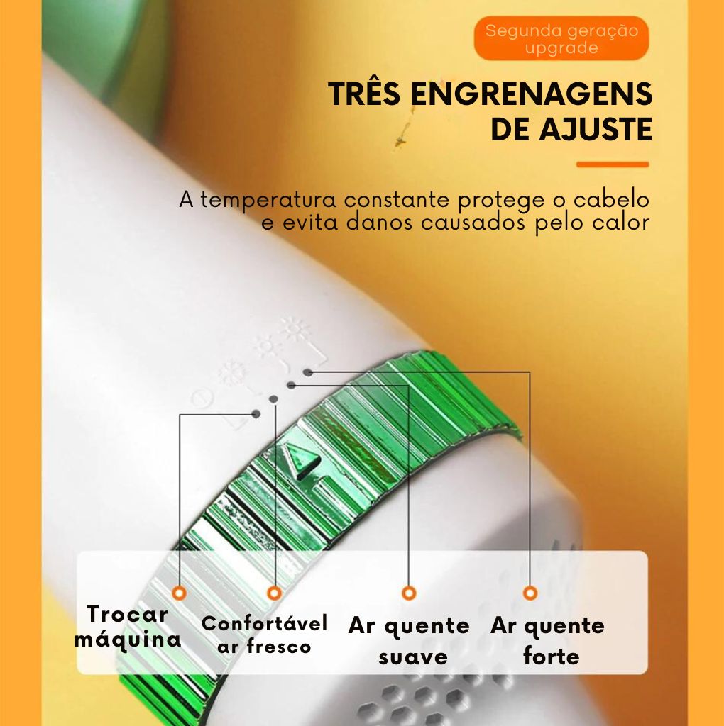 Secador de pelos de animais com escova