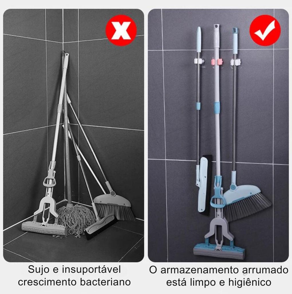 Suporte de parede multiusos, 4 peças