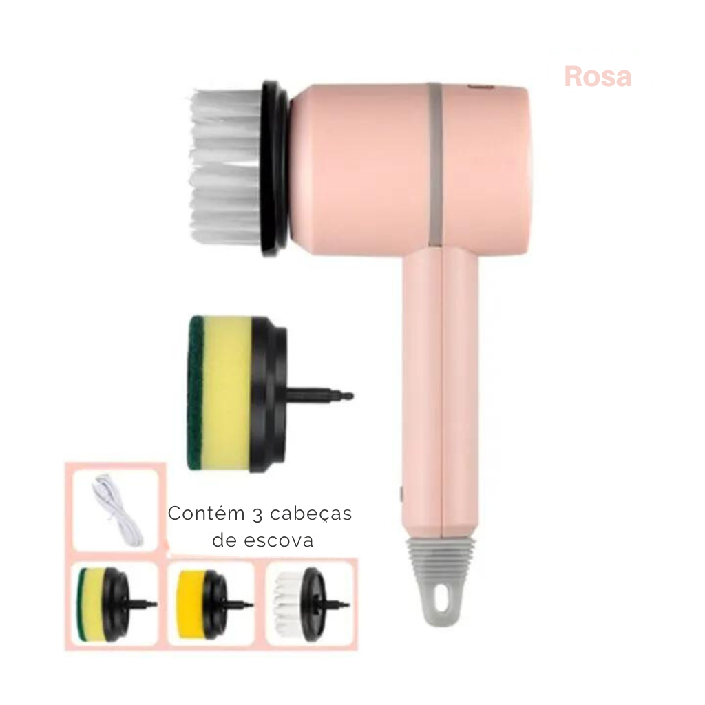 Esponja de Loiça Elétrica, 3 em 1