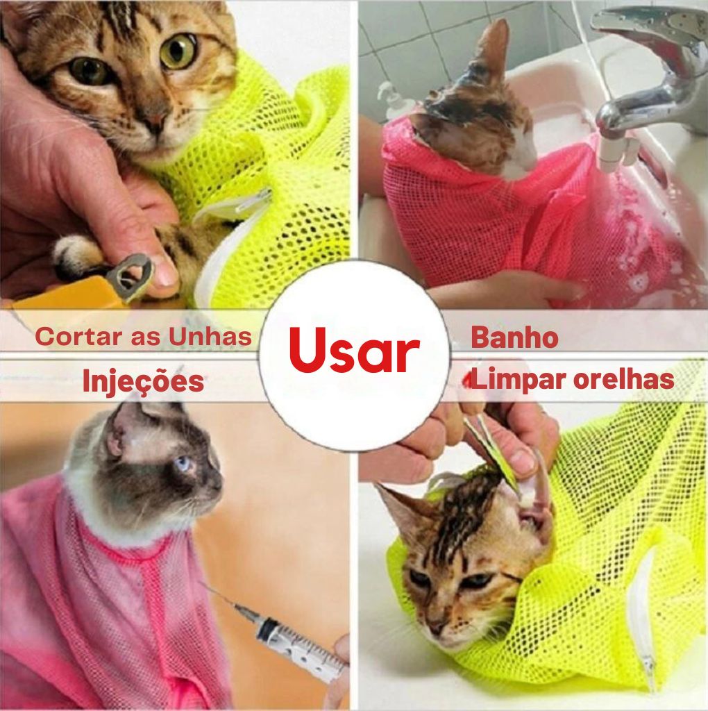 Saco de banho para Gatos e Cães
